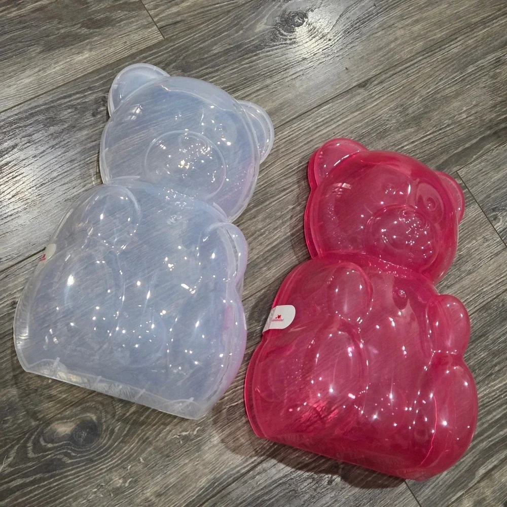 New Way to Celebrate Valentines Day Gummy Bear Containers Set of 2 SHIPS FAST‎